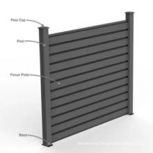 1.8m*1.8m Wood Aluminum WPC Plastic Composite Privacy Garden Fence Panels